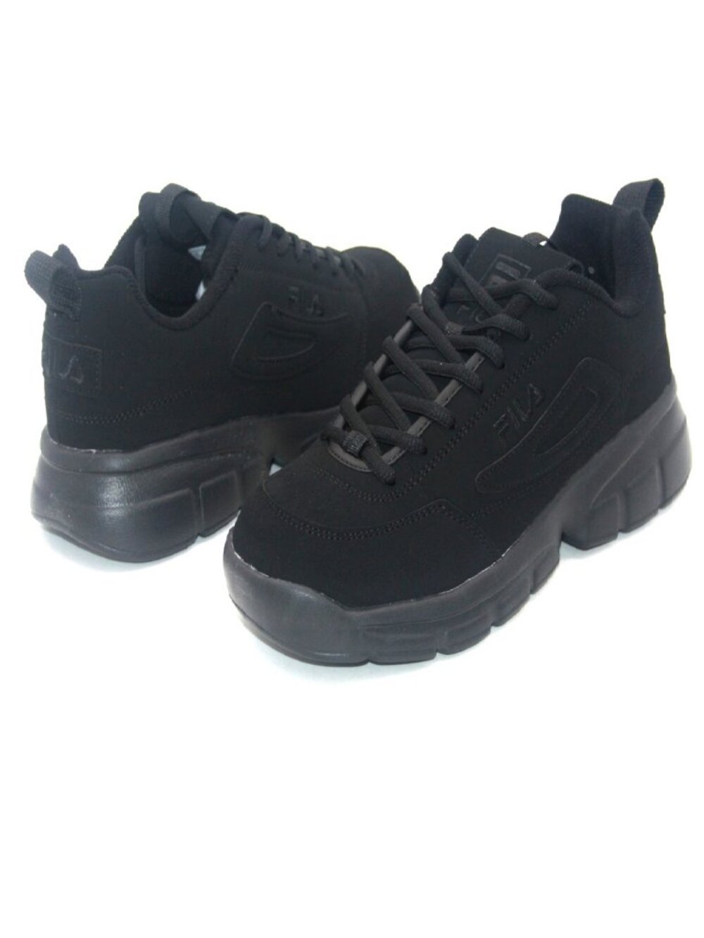 Men’s FILA Disruptor SE Sneakers Black Platform Athletic Shoes
